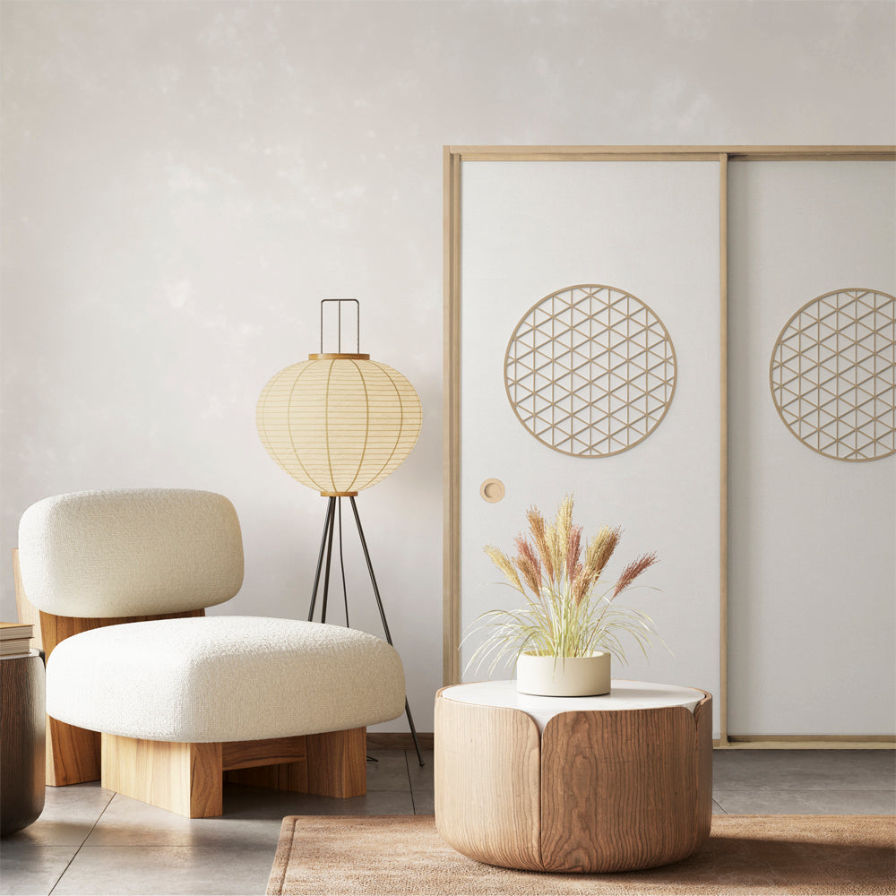 ふすまリメイクシート 拭けるシールタイプ Zen Craft F (約185cm×100cm)