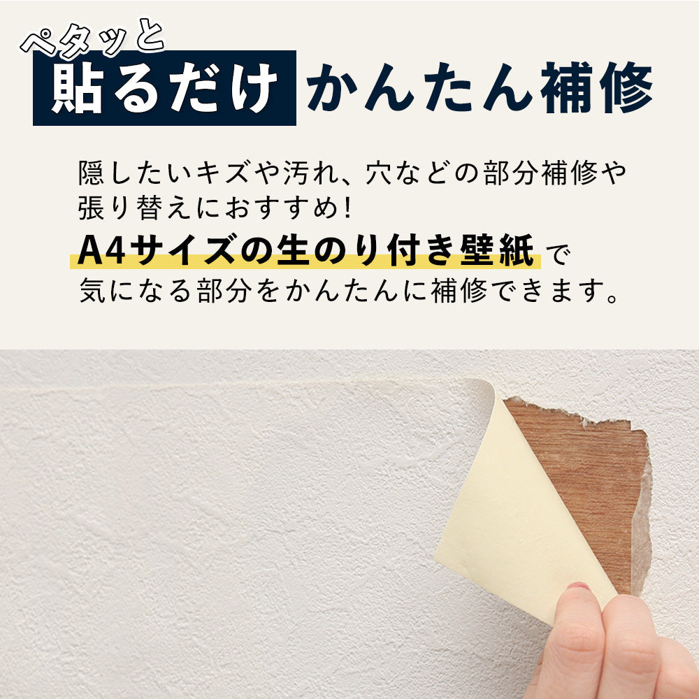 補修用 壁紙 のり付き A4サイズ / ライトブルー 無地 SP2583 SP-9791