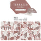 貼ってはがせる TERRAZZO Sticker テラゾーステッカー シングルカラーズ 1枚売り 消臭マットタイプ MTST-TRZ-SC02 Red レッド 【メール便で発送】