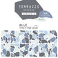 貼ってはがせる TERRAZZO Sticker テラゾーステッカー シングルカラーズ セット 消臭マットタイプ  セット MTST-TRZ-SC01 Blue ブルー 【メール便で発送】