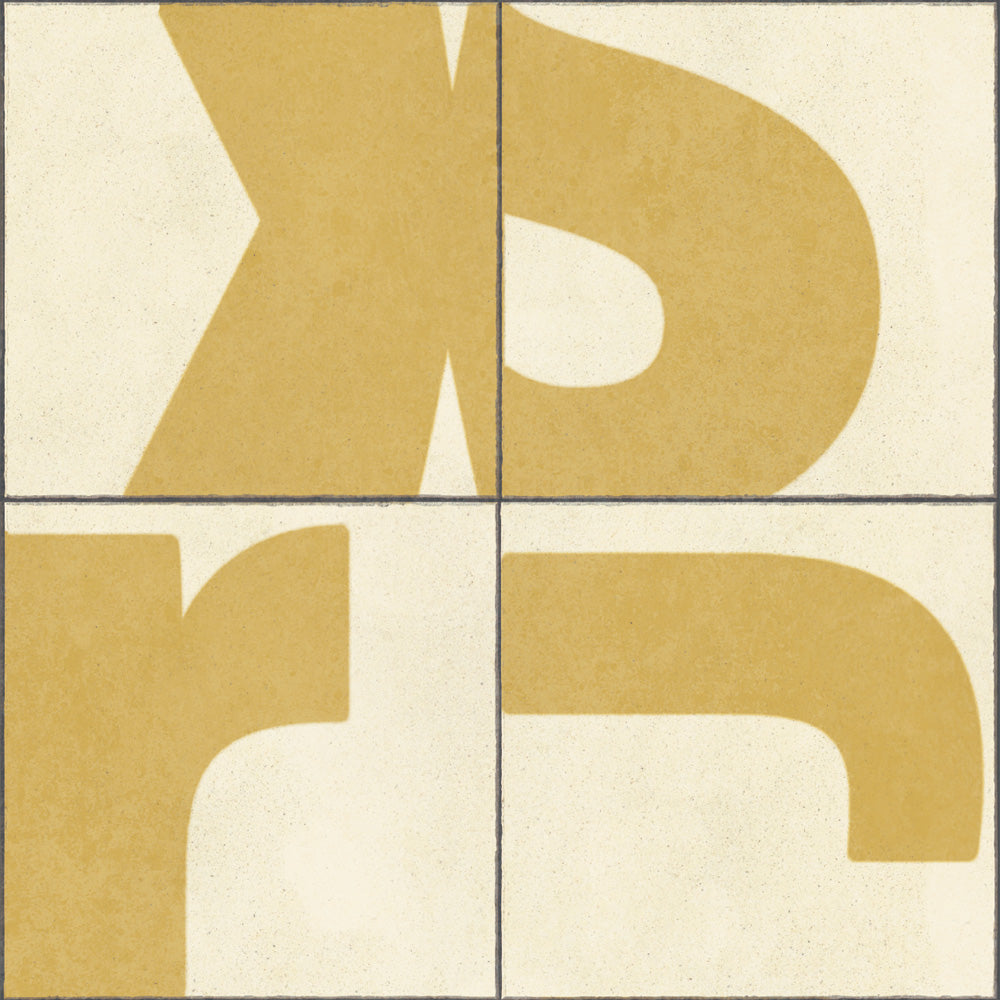 水だけで貼れる壁紙 Hattan ハッタン WALLN レターブロック HLB-04 6枚セット