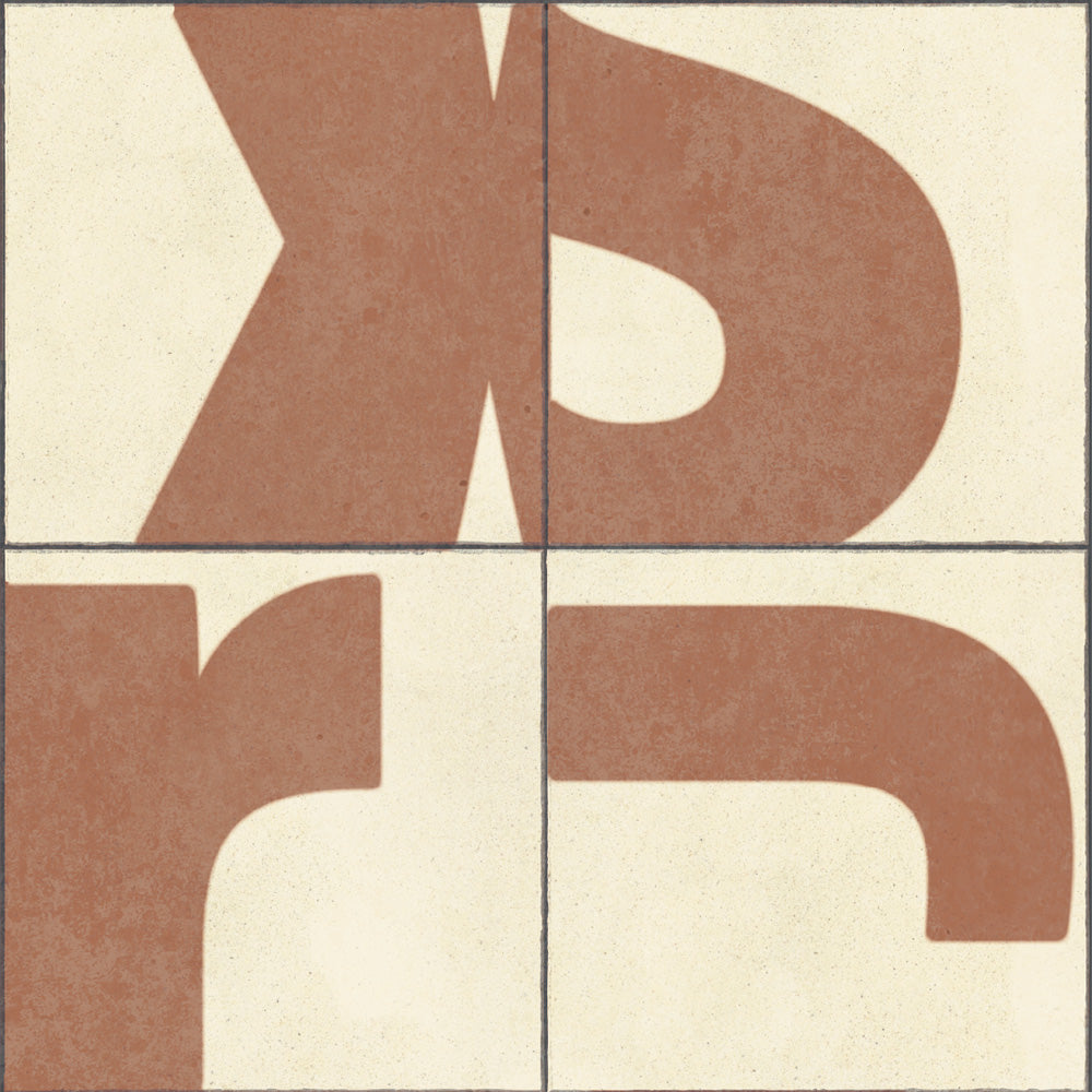 水だけで貼れる壁紙 Hattan ハッタン WALLN レターブロック HLB05 6枚セット