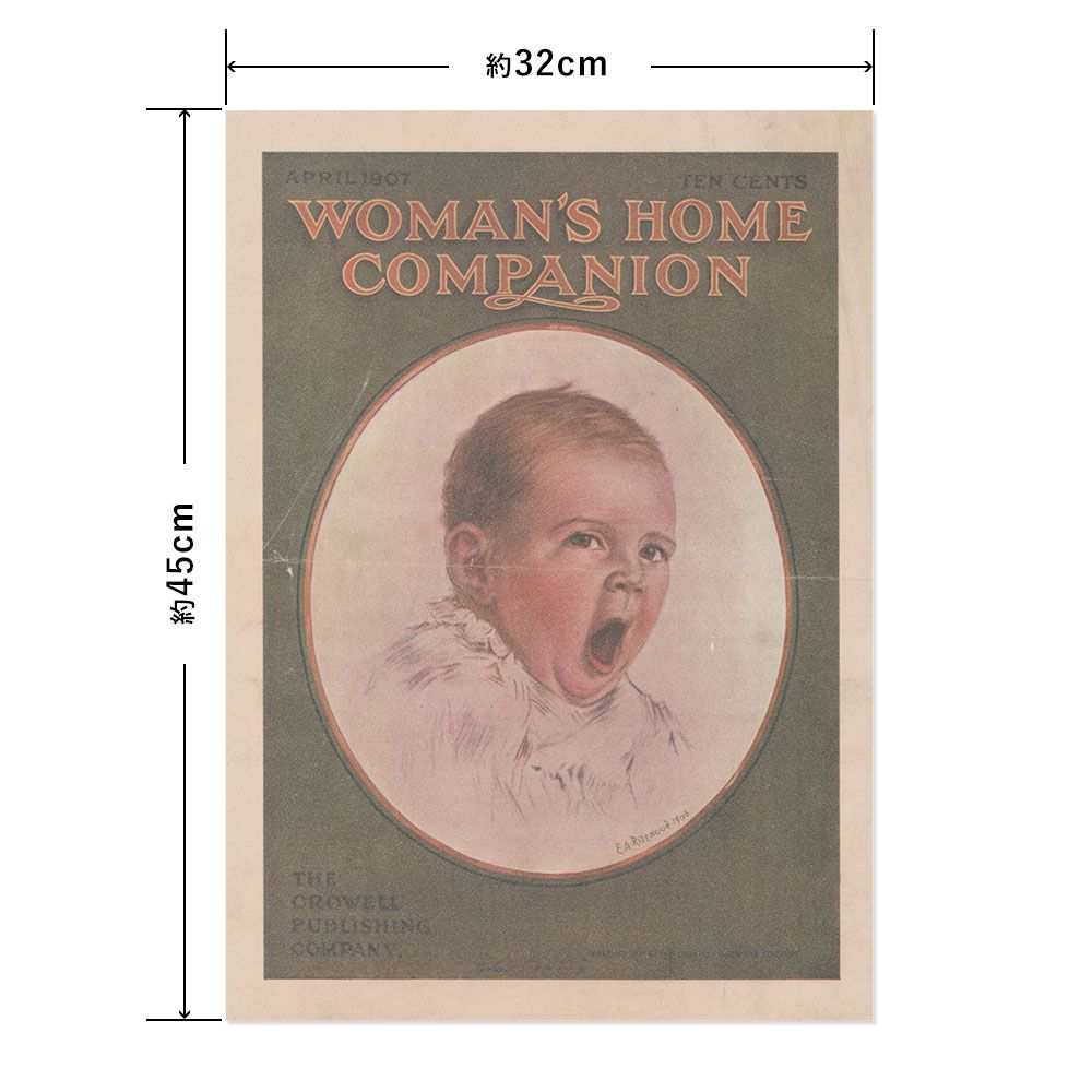 Hattan Art Poster ハッタンアートポスター Woman’s Home Companion, April 1907 / HP-00008 Sサイズ(32cm×45cm)