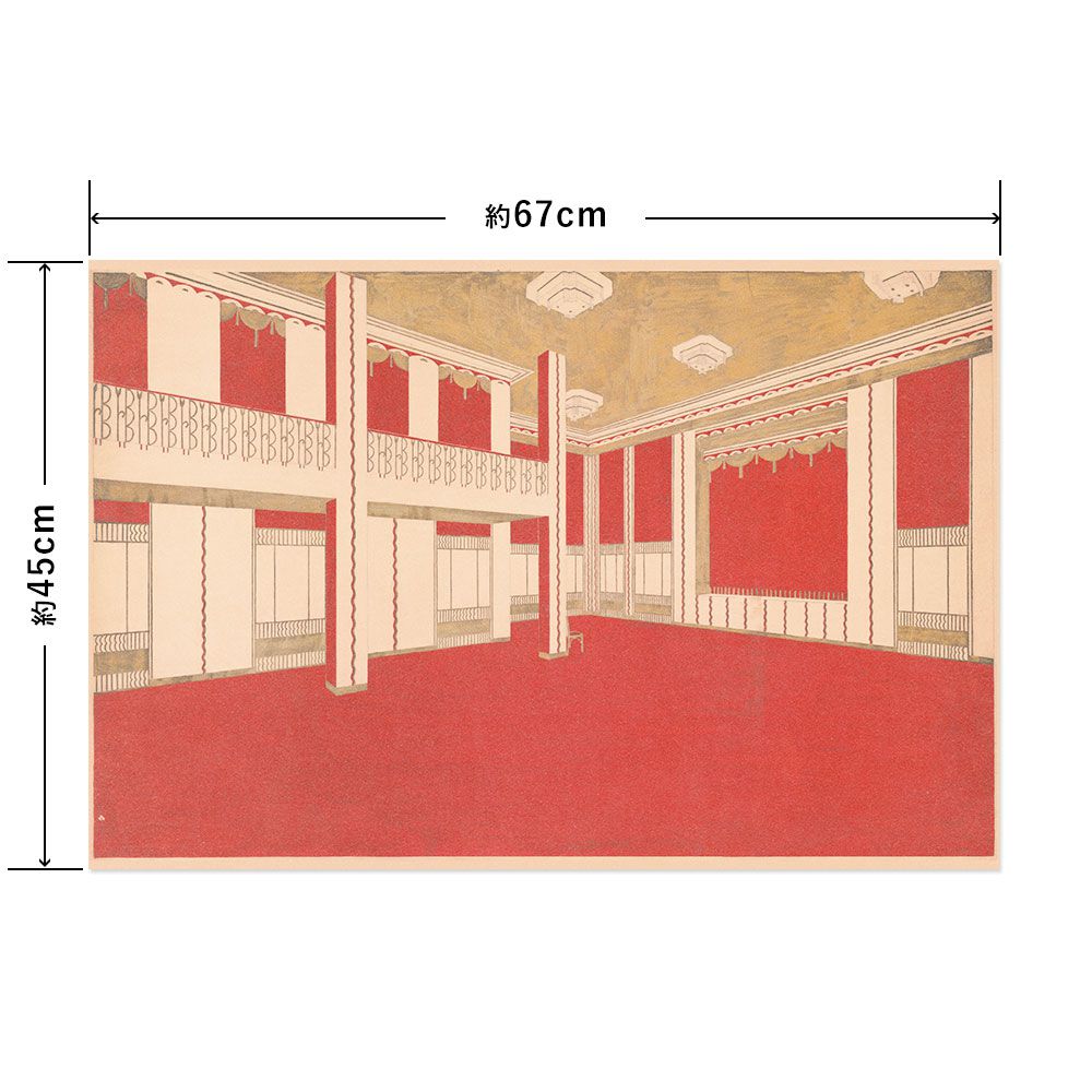 Hattan Art Poster ハッタンアートポスター Design for unidentified ballroom / HP-00022 Mサイズ(67cm×45cm)