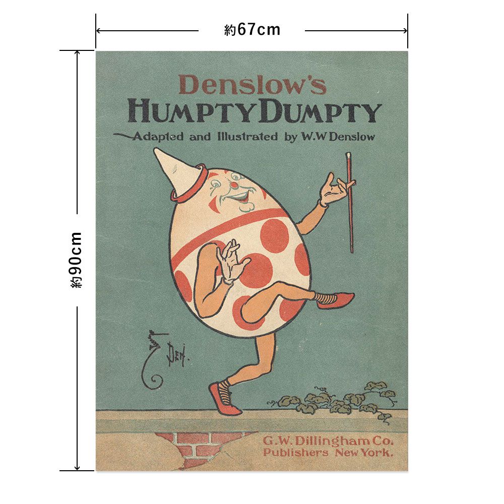 Hattan Art Poster ハッタンアートポスター DENSLOW'S HUMPTY DUMPTY / HP-00023 Lサイズ(67cm×90cm)