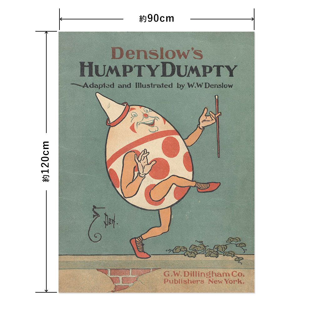 Hattan Art Poster ハッタンアートポスター DENSLOW'S HUMPTY DUMPTY / HP-00023 LLサイズ(90cm×120cm)