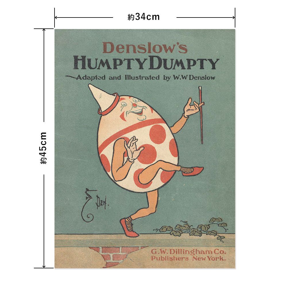 Hattan Art Poster ハッタンアートポスター DENSLOW'S HUMPTY DUMPTY / HP-00023 Sサイズ(34cm×45cm)