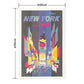 Hattan Art Poster ハッタンアートポスター Fly TWA New York / HP-00060 Lサイズ(60cm×90cm)