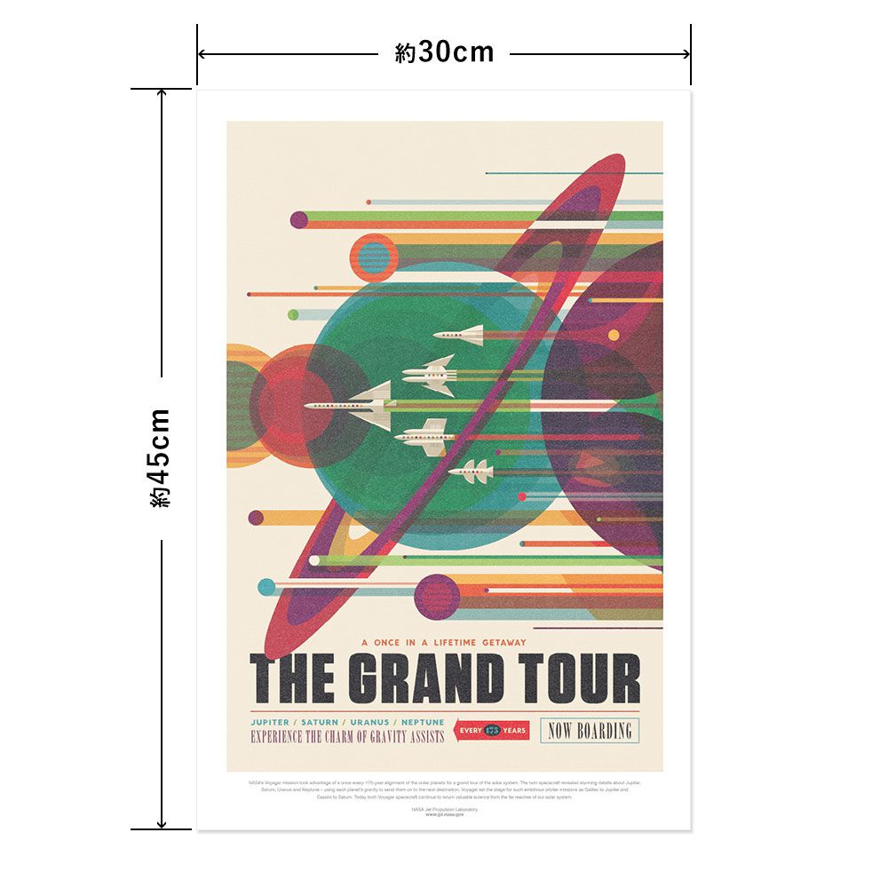 Hattan Art Poster ハッタンアートポスター Grand Tour / HP-00067 Sサイズ(30cm×45cm)