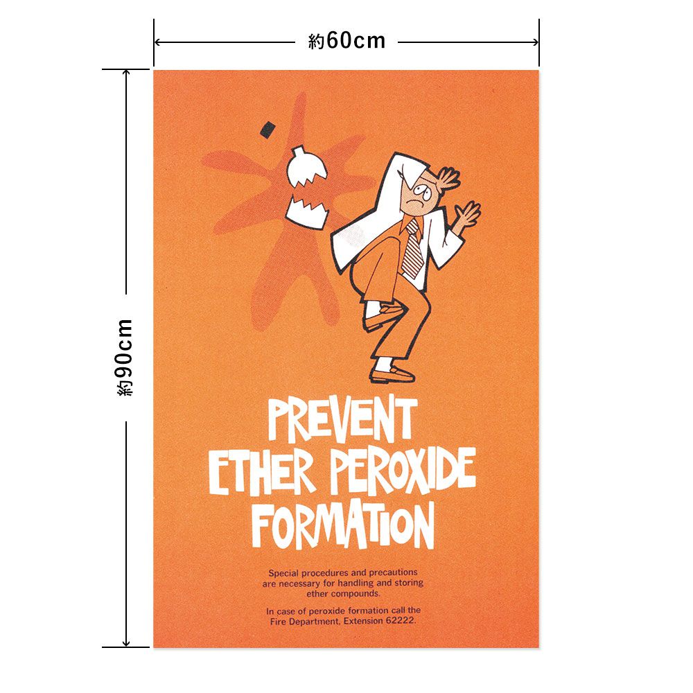 Hattan Art Poster ハッタンアートポスター Prevent ether peroxide formation / HP-00088 Lサイズ(60cm×90cm)