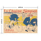 Hattan Art Poster ハッタンアートポスター ロートレック The Simpson Chain / HP-00148 Mサイズ(64cm×45cm)