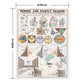 Hattan Art Poster ハッタンアートポスター School and family charts / HP-00196 Mサイズ(45cm×60cm)