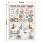 Hattan Art Poster ハッタンアートポスター School and family charts / HP-00196 Sサイズ(34cm×45cm)