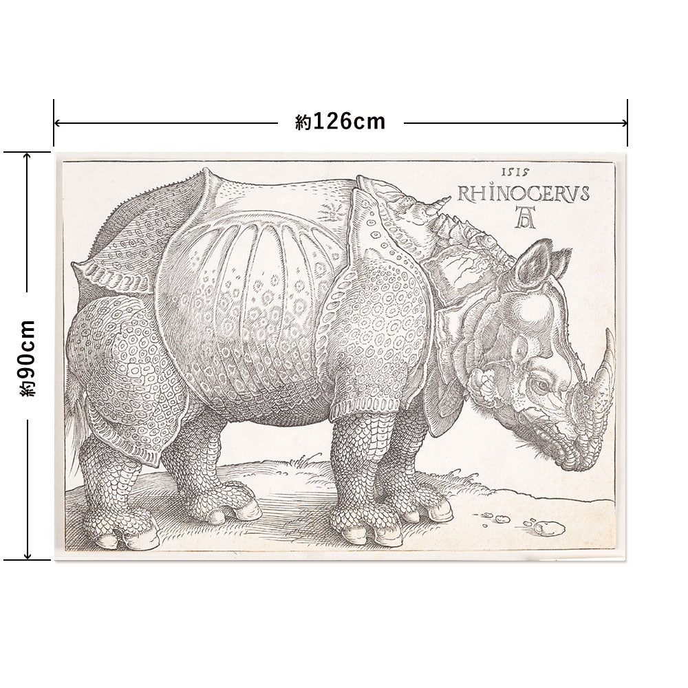 Hattan Art Poster ハッタンアートポスター The rhinoceros / HP-00216 LLサイズ(126cm×90cm)