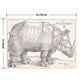 Hattan Art Poster ハッタンアートポスター The rhinoceros / HP-00216 LLサイズ(126cm×90cm)