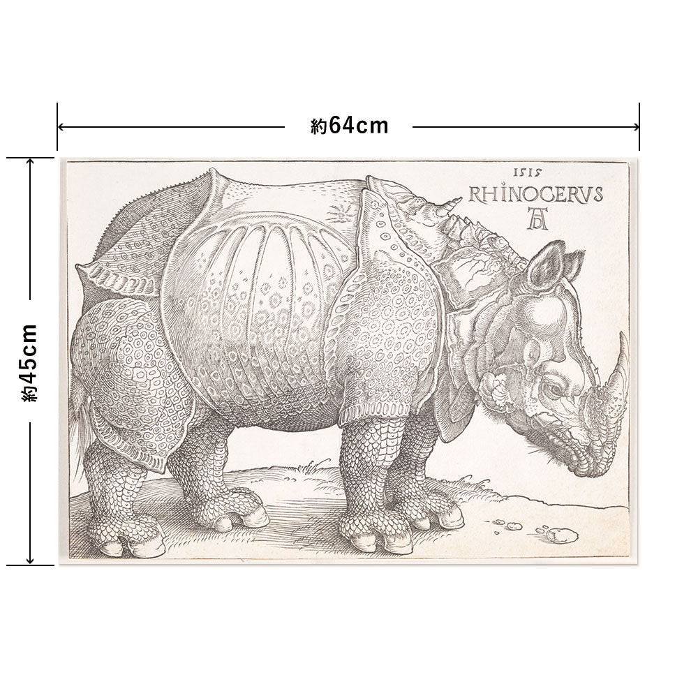 Hattan Art Poster ハッタンアートポスター The rhinoceros / HP-00216 Mサイズ(64cm×45cm)