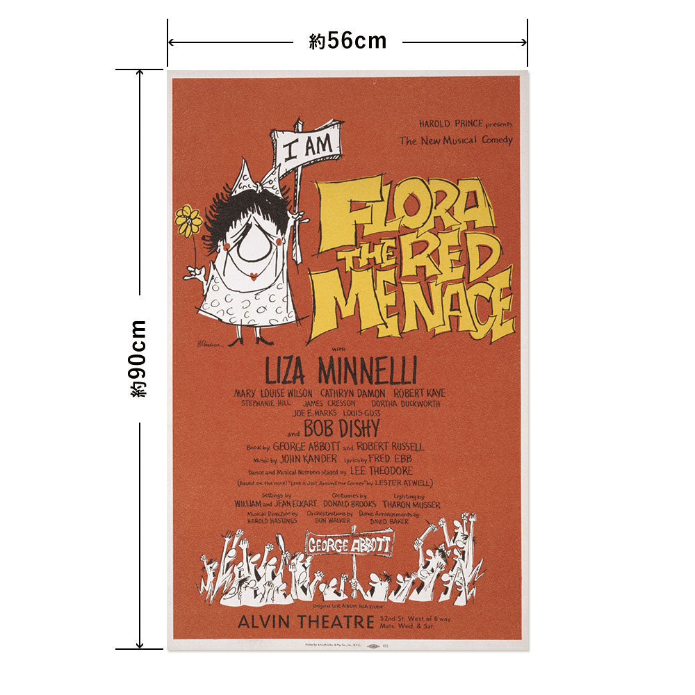 Hattan Art Poster ハッタンアートポスター Flora the red menace / HP-00271 Lサイズ(56cm×90cm)