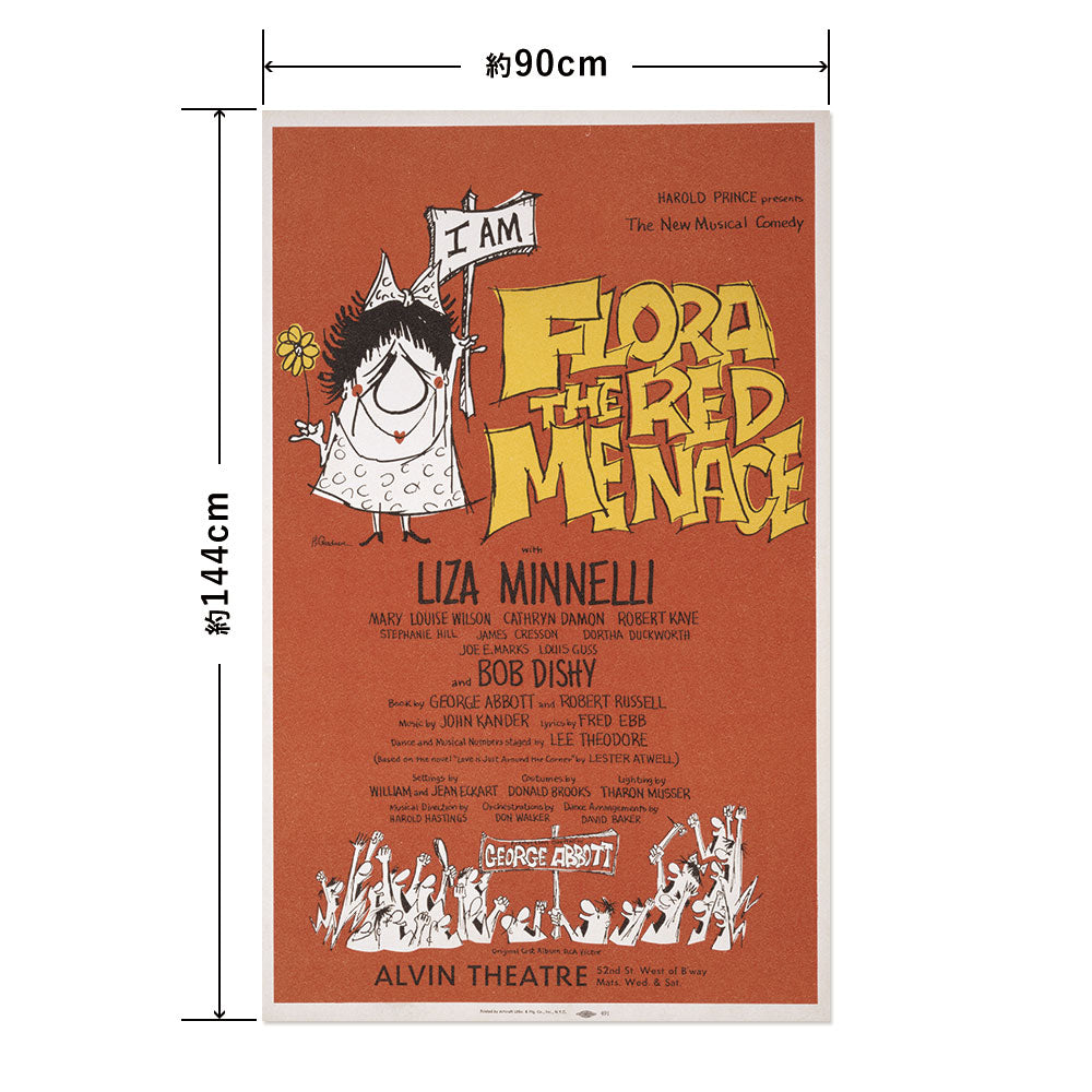 Hattan Art Poster ハッタンアートポスター Flora the red menace / HP-00271 LLサイズ(90cm×144cm)