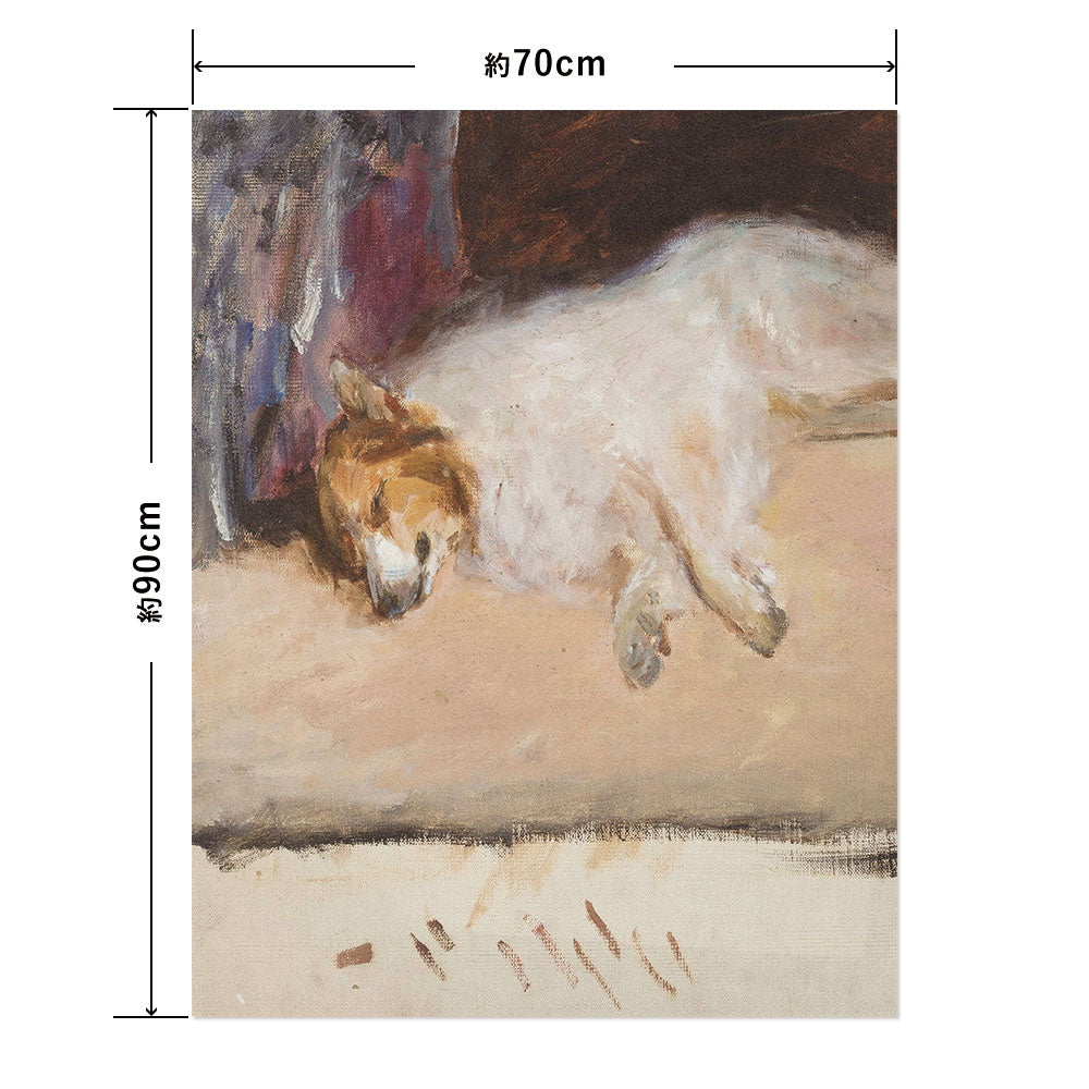 Hattan Art Poster ハッタンアートポスター Study of a sleeping dog  / HP-00297 Lサイズ(70cm×90cm)