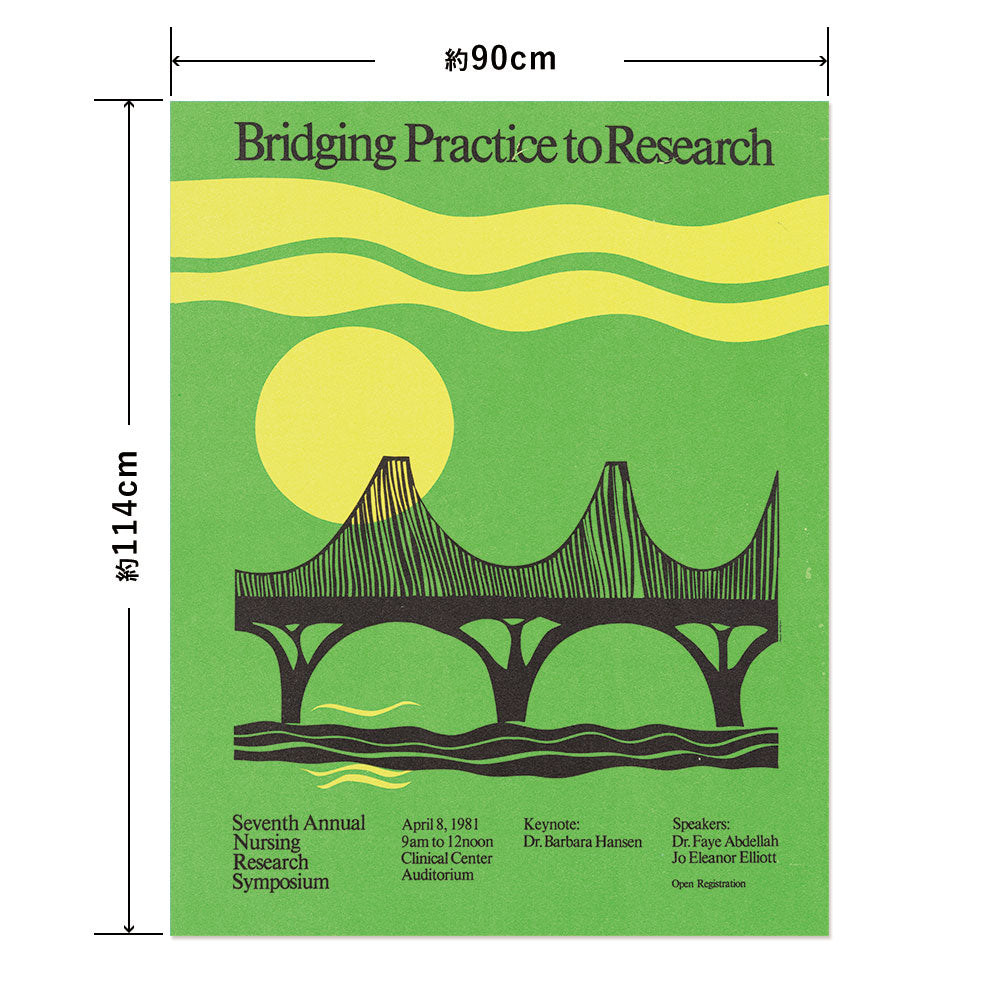 Hattan Art Poster ハッタンアートポスター Bridging practice to research / HP-00310 LLサイズ(90cm×114cm)