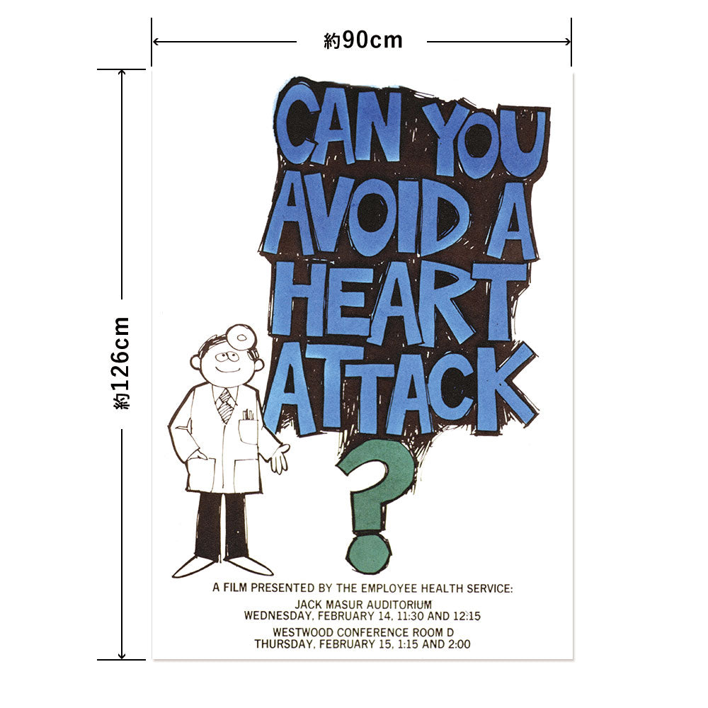 Hattan Art Poster ハッタンアートポスター Can you avoid a heart attack / HP-00315 LLサイズ(90cm×126cm)