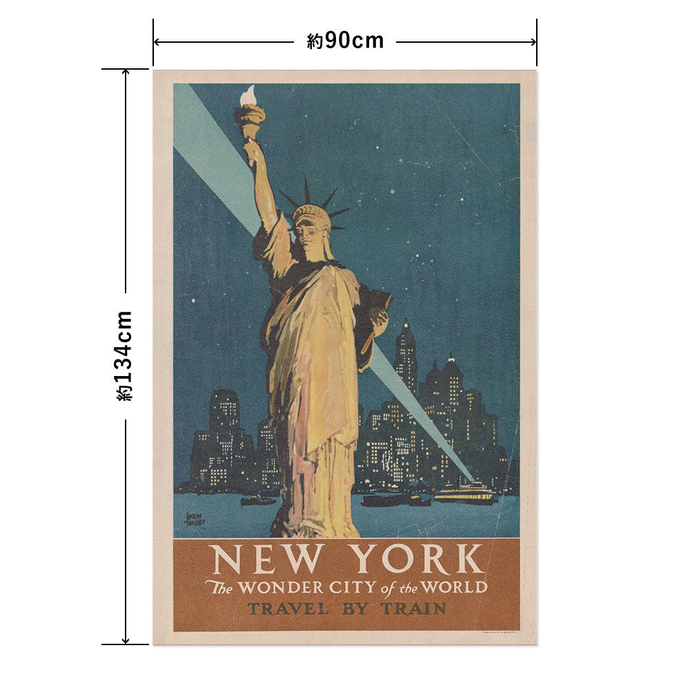 Hattan Art Poster ハッタンアートポスター New York, the wonder city / HP-00338 LLサイズ(90cm×134cm)