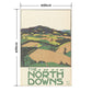 Hattan Art Poster ハッタンアートポスター The North Downs, London Underground / HP-00350 Lサイズ(60cm×90cm)