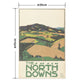 Hattan Art Poster ハッタンアートポスター The North Downs, London Underground / HP-00350 Sサイズ(30cm×45cm)