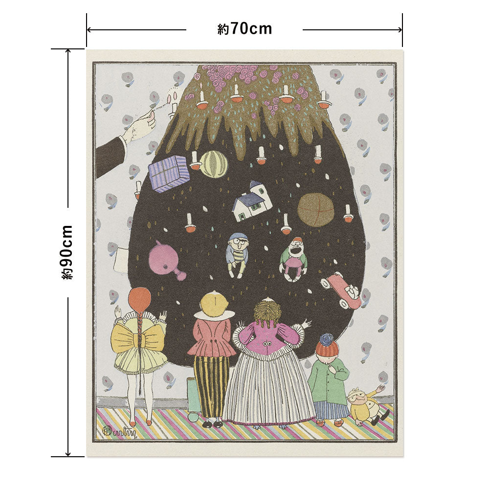 Hattan Art Poster ハッタンアートポスター Children’s costumes for Christmas / HP-00362 Lサイズ(70cm×90cm)