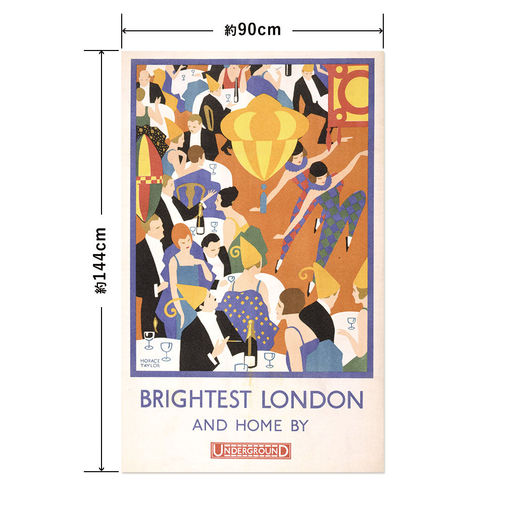 Hattan Art Poster ハッタンアートポスター Brightest London, and home / HP-00403 LLサイズ(90cm×144cm)