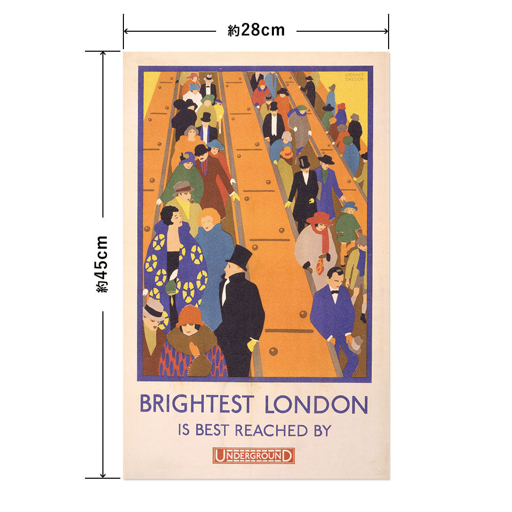 Hattan Art Poster ハッタンアートポスター Brightest London is best reached / HP-00404 Sサイズ(28cm×45cm)