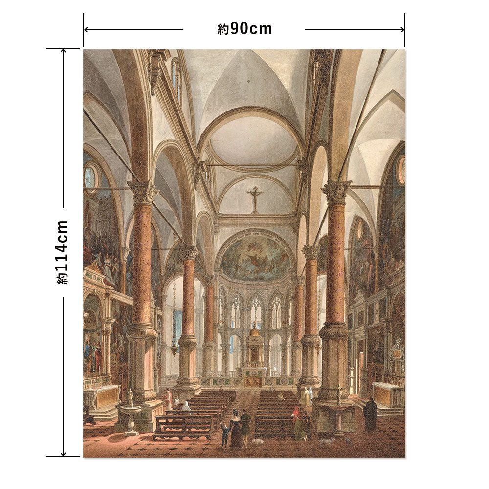 Hattan Art Poster ハッタンアートポスター Interior of the Church of San Zaccaria / HP-00425 LLサイズ(90cm×114cm)