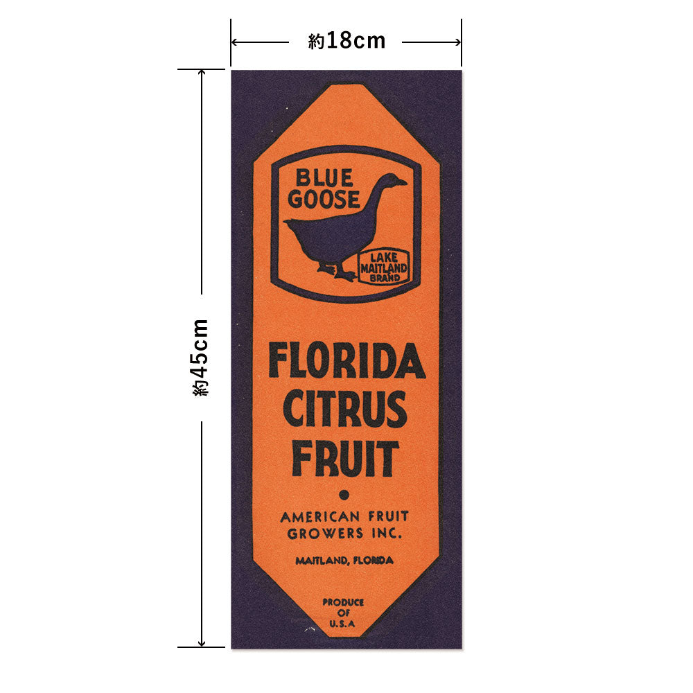 Hattan Art Poster ハッタンアートポスター Blue Goose Florida Citrus Fruit Label / HP-00479 Sサイズ(18cm×45cm)