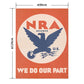 Hattan Art Poster ハッタンアートポスター NRA member, we do our part / HP-00484 LLサイズ(90cm×120cm)