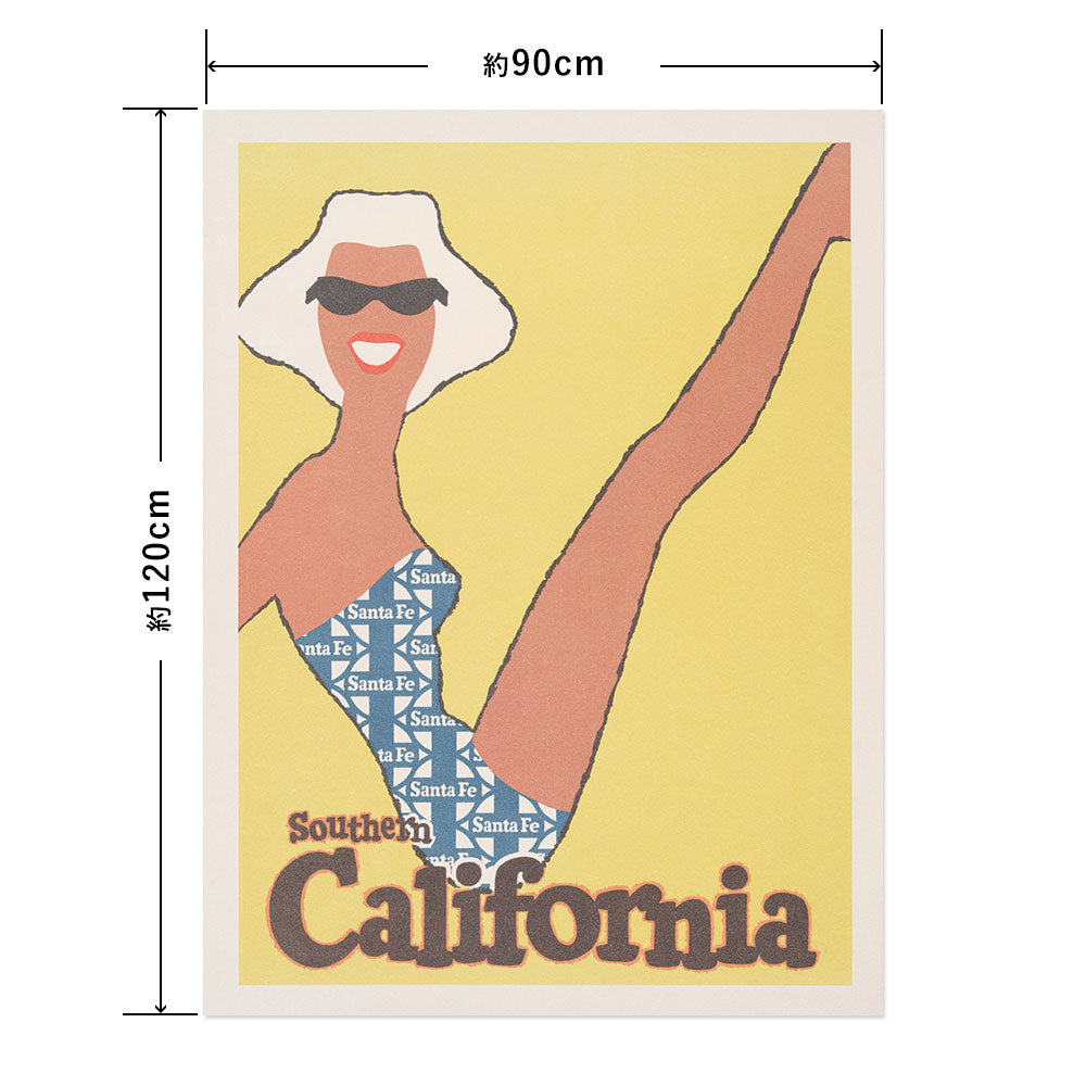 Hattan Art Poster ハッタンアートポスター Southern California. Sante Fe.  / HP-00493  LLサイズ(90cm×120cm)