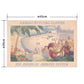 Hattan Art Poster ハッタンアートポスター Hawaii by flying clipper  / HP-00494  Sサイズ(45cm×30cm)