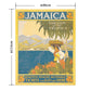 Hattan Art Poster ハッタンアートポスター Jamaica, the gem of the tropics  / HP-00497  LLサイズ(90cm×114cm)