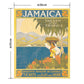 Hattan Art Poster ハッタンアートポスター Jamaica, the gem of the tropics  / HP-00497  Sサイズ(36cm×45cm)