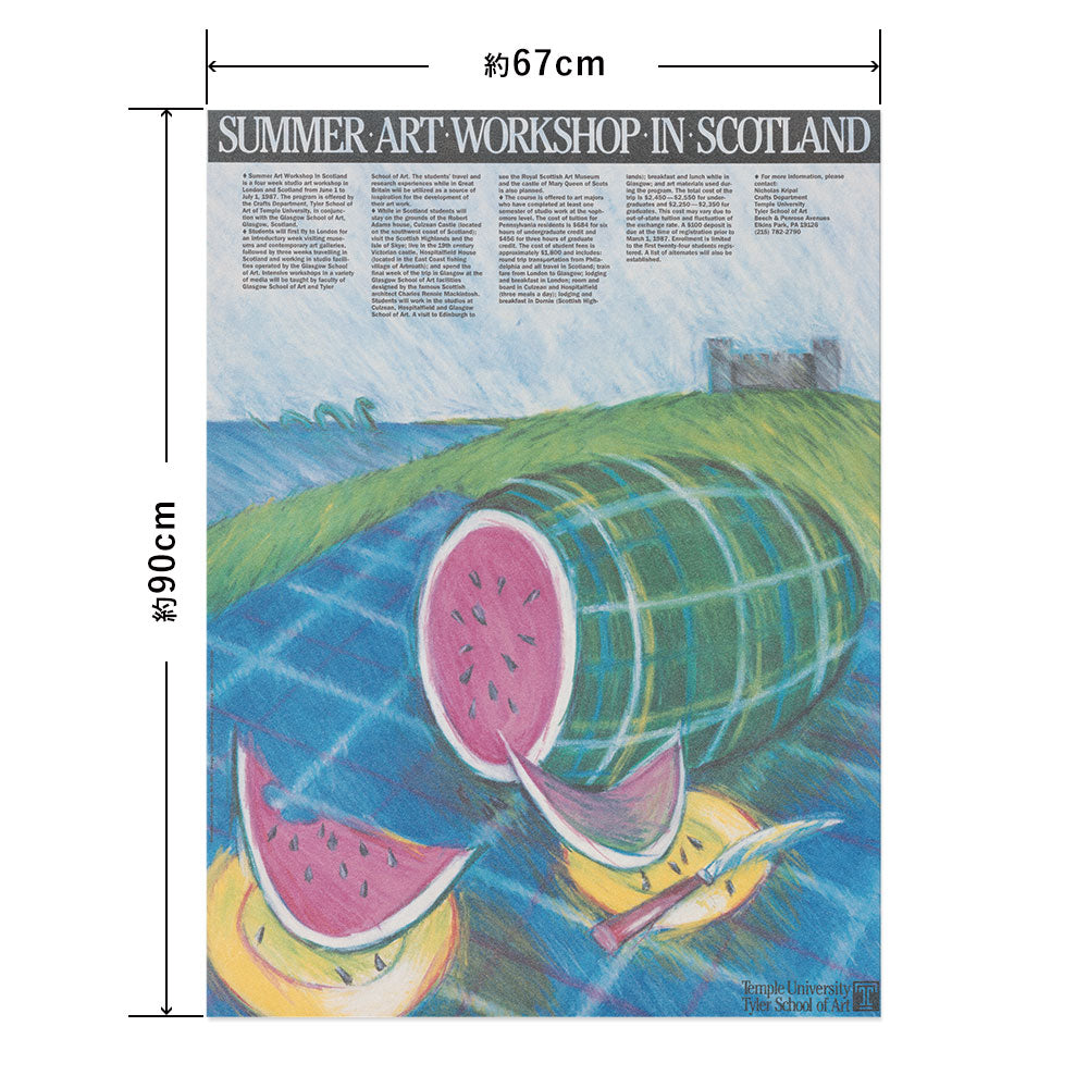 Hattan Art Poster ハッタンアートポスター Summer art workshop in Scotland  / HP-00501  Lサイズ(67cm×90cm)