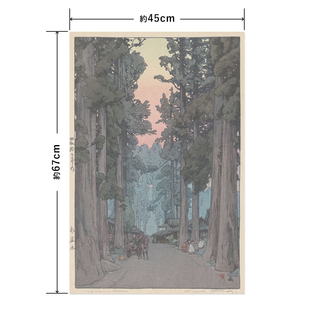 Hattan Art Poster ハッタンアートポスター 吉田博 杉並木 / HP-00552 Mサイズ(45cm×67cm)