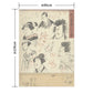 Hattan Art Poster ハッタンアートポスター 歌川国芳 荷宝蔵壁のむだ書 / HP-00574 LLサイズ(90cm×126cm)