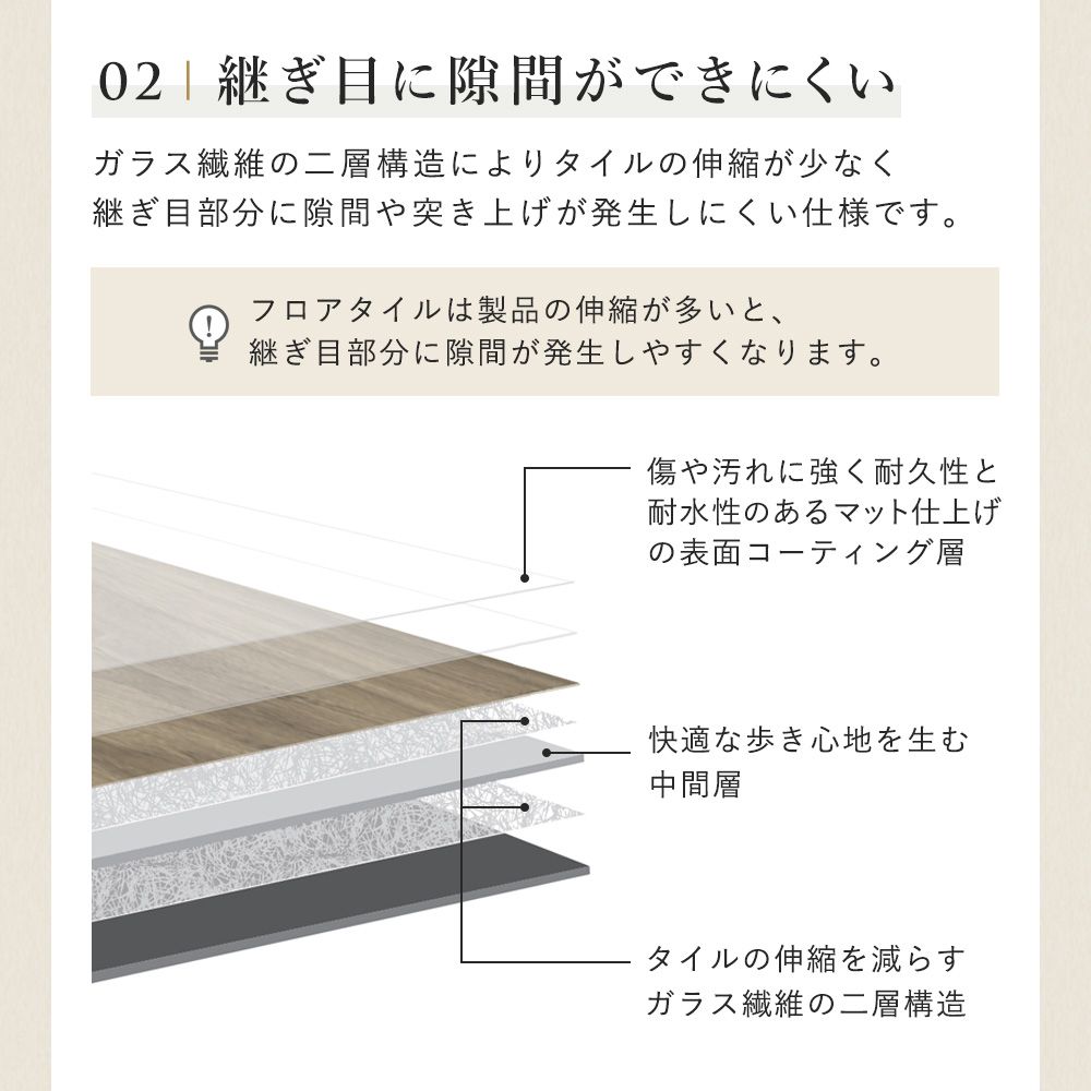 切りやすくて キズ・ヘコミに強い フロアタイル シート 1ケース単位 / ホワイトウッド 22116