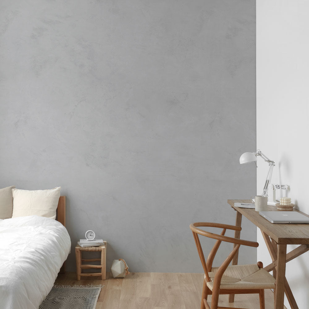 はがせる壁紙 シールタイプ SLOW TiME Lime Wash (49cm×2.5mサイズ) TST-LW02 Light Gray