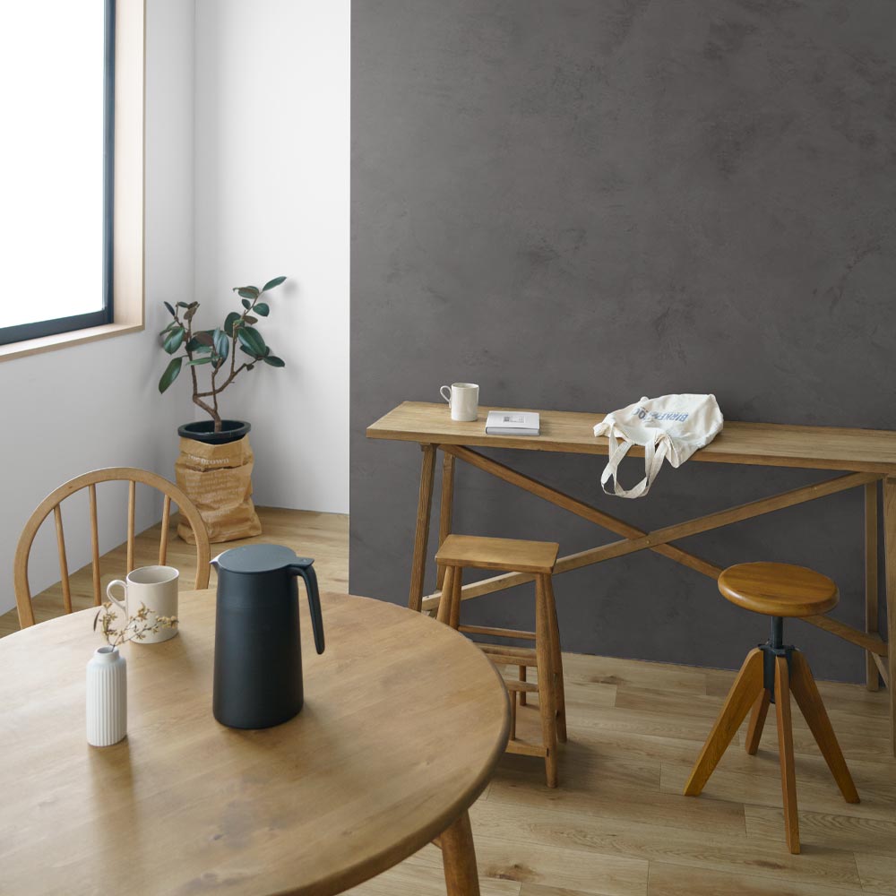 はがせる壁紙 シールタイプ SLOW TiME Lime Wash (49cm×2.5mサイズ) TST-LW04 Light Black