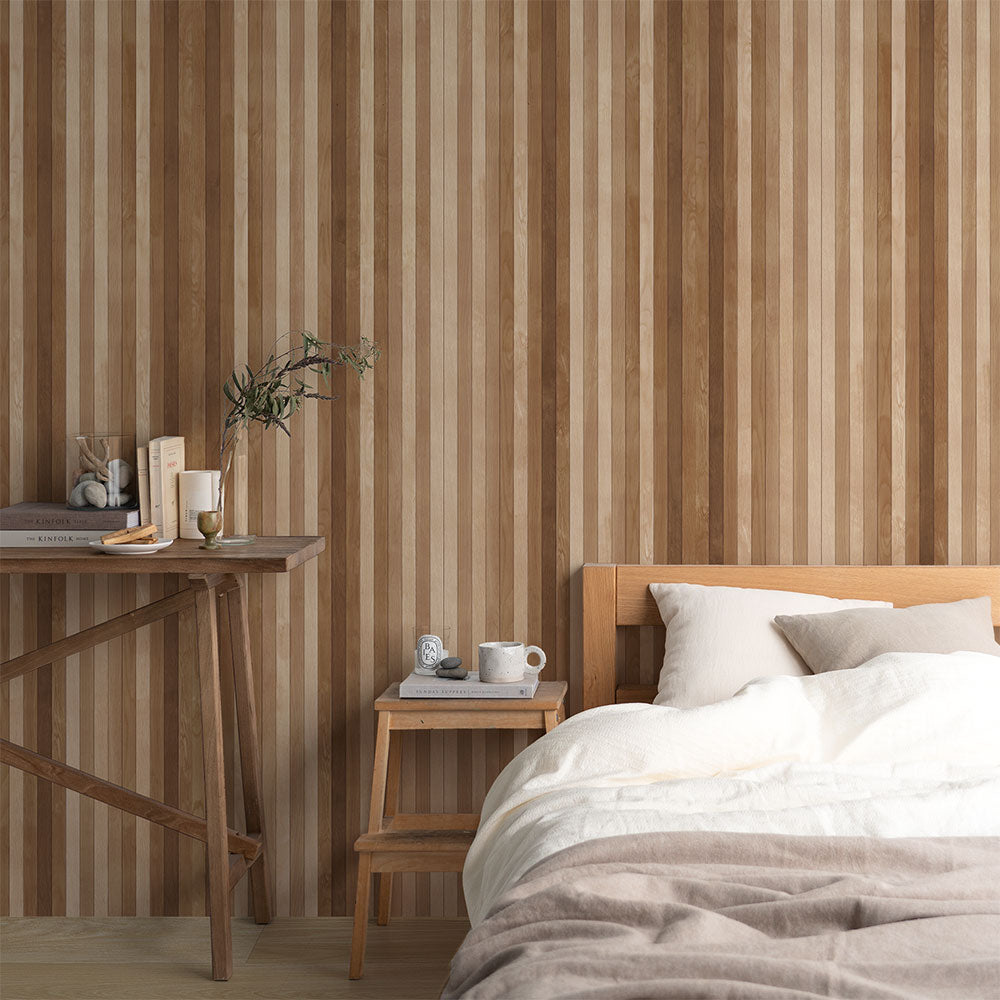 【5本セット】EASY WALL TAPE ミックスウッド/ミディアム EWT55 イージーウォールテープ（幅23cm×6m）