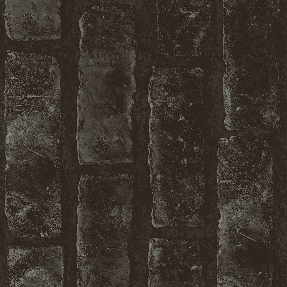 【3本セット】EASY WALL TAPE カフェブリック/ブラック EWT59 イージーウォールテープ（幅23cm×6m）