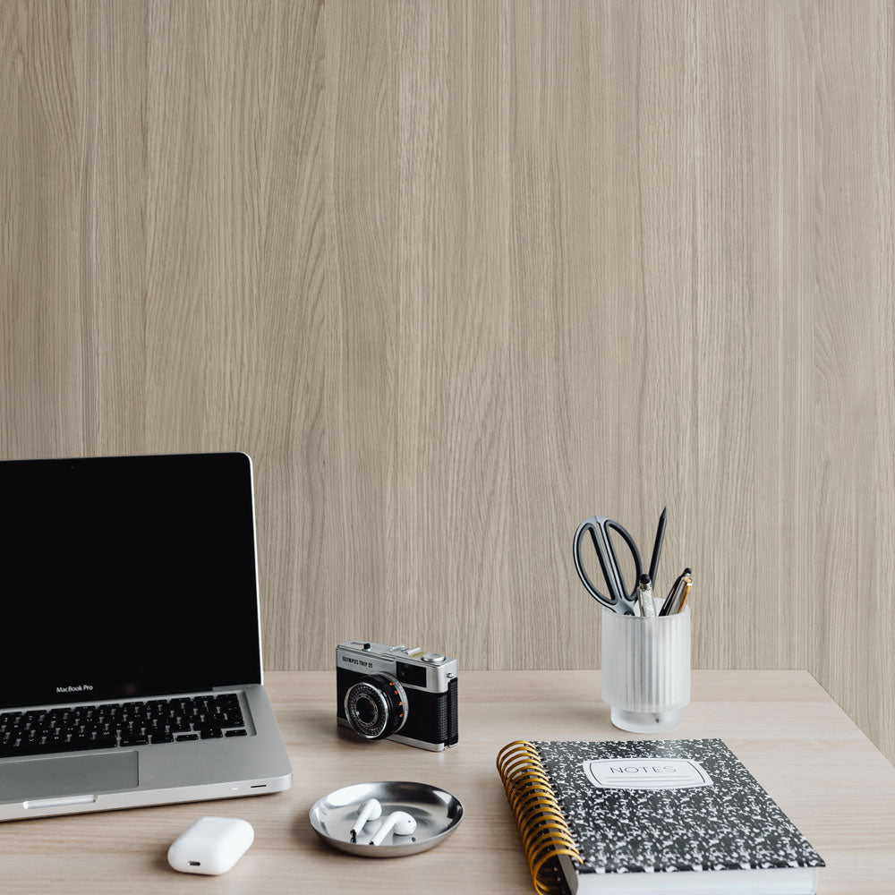 【5本セット】EASY WALL TAPE フラットウッド/グレージュ EWT61 イージーウォールテープ（幅23cm×6m）