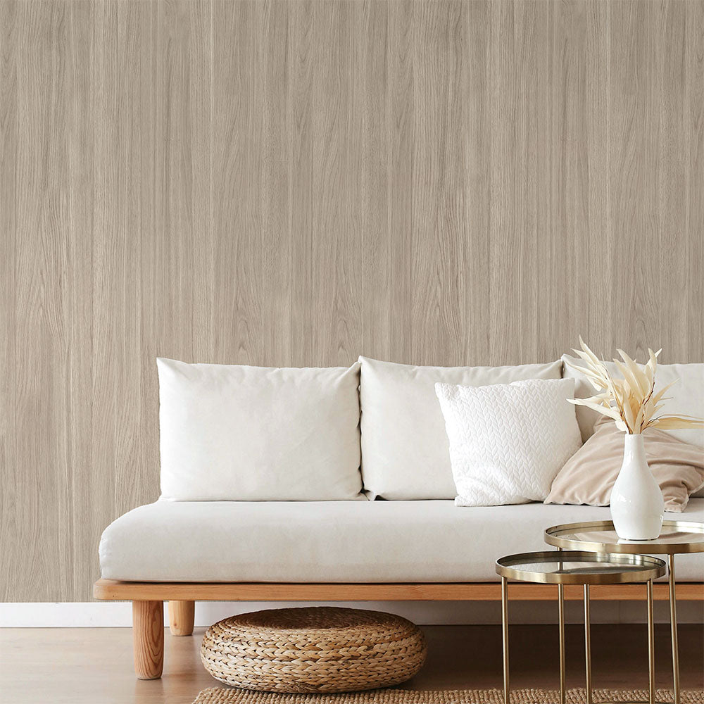 【3本セット】EASY WALL TAPE フラットウッド/グレージュ EWT61 イージーウォールテープ（幅23cm×6m）