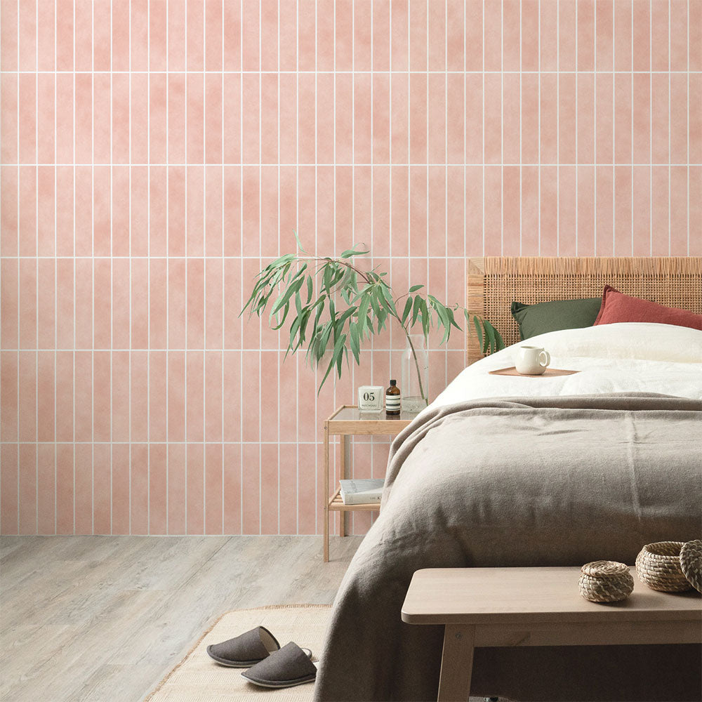 【3本セット】EASY WALL TAPE Unglazed Tile/ピンク EWT70 イージーウォールテープ（幅23cm×6m）