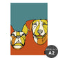 HAyU ANIMAL ART POSTER（文字なし） Multi color　イヌ　NWZ-HYAP02-N